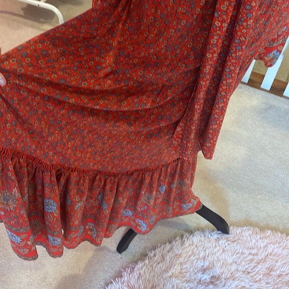 Bohemian Cropped Pheasant Blouse and Skirt Set❤️ - Picture 12 of 15